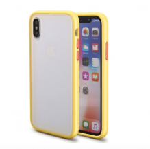 Чехол Matte для iPhone Xs Max (Yellow)
