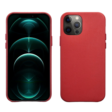 Чехол iCarer для iPhone 12 Pro Max Original Real Leather Series (Red)