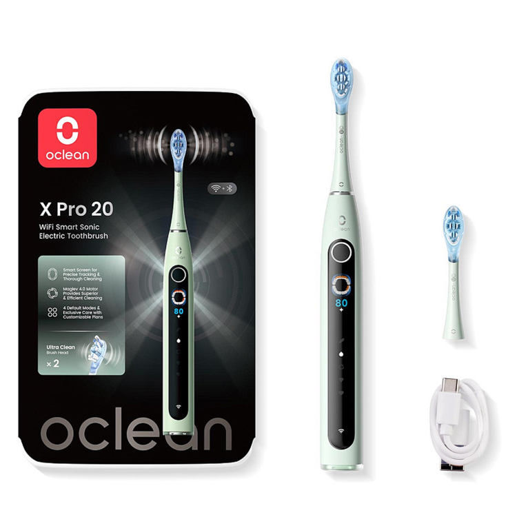 Зубная электрощетка Oclean X Pro 20 (Green) (6970810556902) Зубная электрощетка Oclean X Pro 20 (Green) (6970810556902)