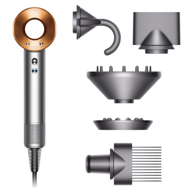 Фен Dyson Supersonic HD07 Nickel/Сopper (389922-01)