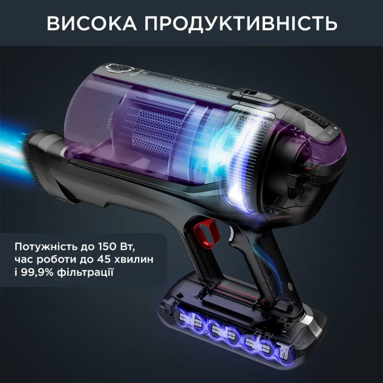 Акумуляторний пилосос Rowenta X-Force Flex 12.60 Auto Allergy RH98A0WO (UA)