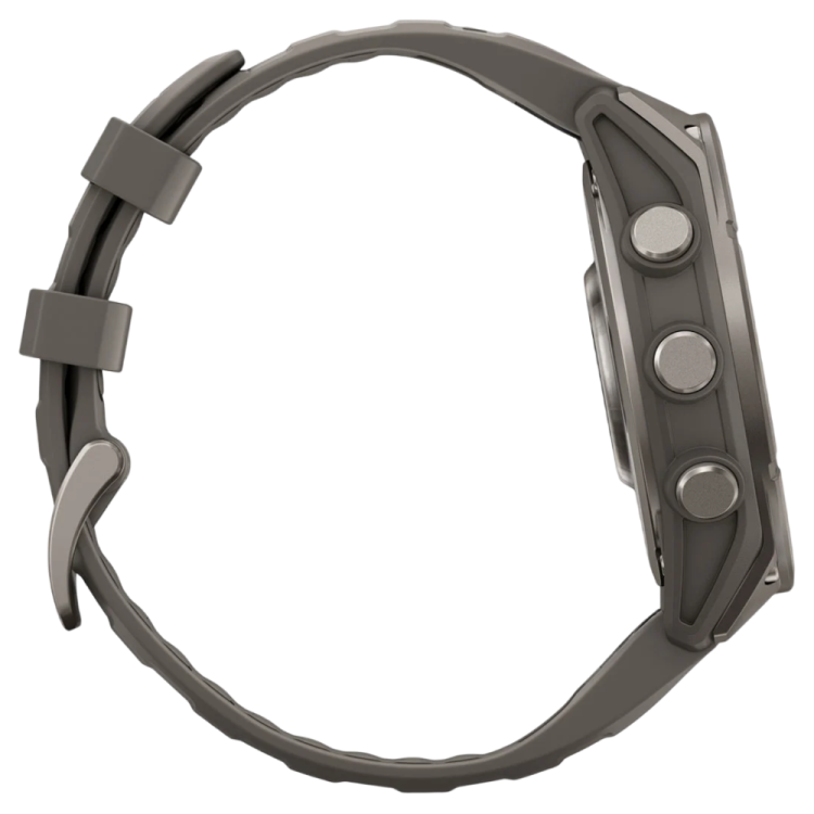 Garmin Fenix 9 47mm AMOLED Sapphire Titanium with Pebble Gray Silicone Band (010-04762-00/01)