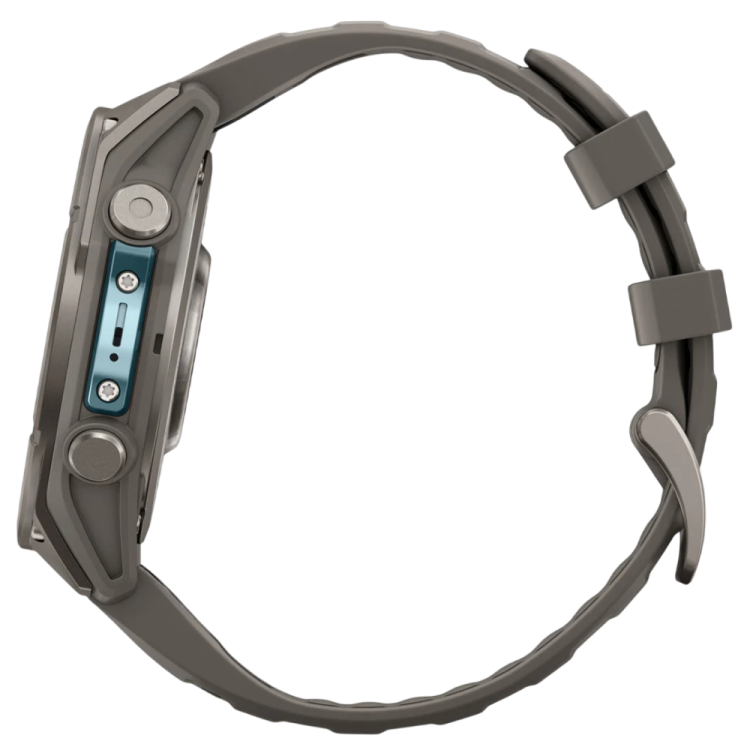 Garmin Fenix 9 47mm AMOLED Sapphire Titanium with Pebble Gray Silicone Band (010-04762-00/01)
