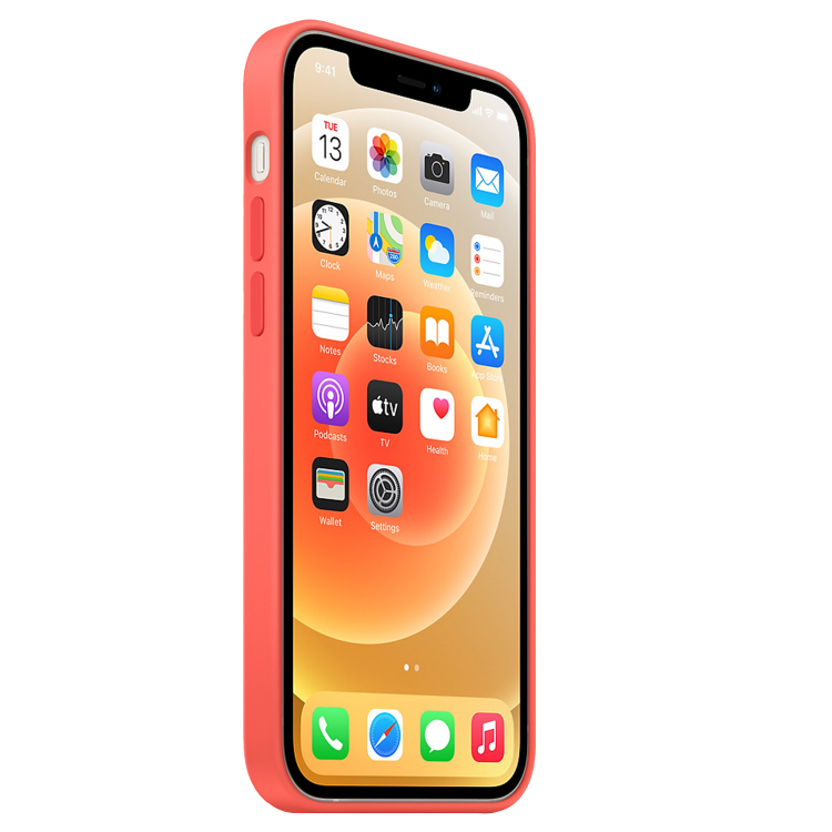 Чехол Silicone Case для iPhone 12 Pro Max (FoxConn) (Pink Citrus)
