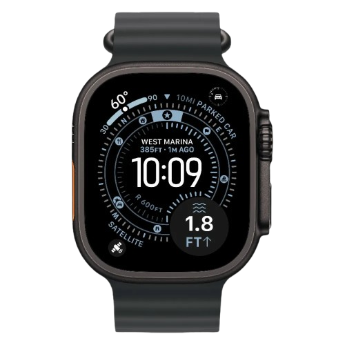 Apple Watch Ultra 4 GPS + LTE, 49mm Black Titanium Case with Black Ocean Band