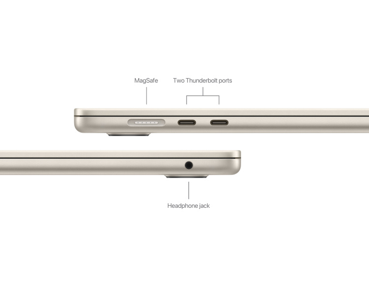 MacBook Air 15 M3, Starlight, 16GB / 512GB, 8 CPU / 10 GPU (MXD33) (2024) бу