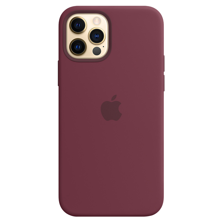 Чехол Silicone Case для iPhone 12 Pro Max (FoxConn) (Plum)