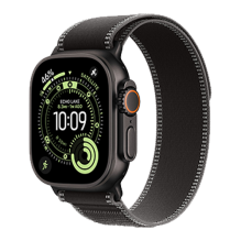 Apple Watch Ultra 3 GPS + Cellular, 49mm Black Titanium Case with Black/Charcoal Trail Loop - M/L (MF1H4) бу