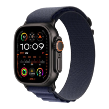 Apple Watch Ultra 2 49mm Black Titanium Case with Navy Alpine Loop (Medium) 2024 (MYTF3/MYPX3) бу (Как Новый)