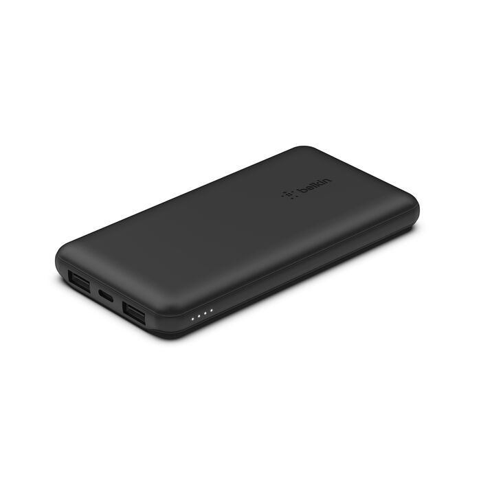 Зарядний пристрій Power Bank Belkin 10000mAh, 15W Dual USB-A, USB-C (Black) (BPB011BTBK)