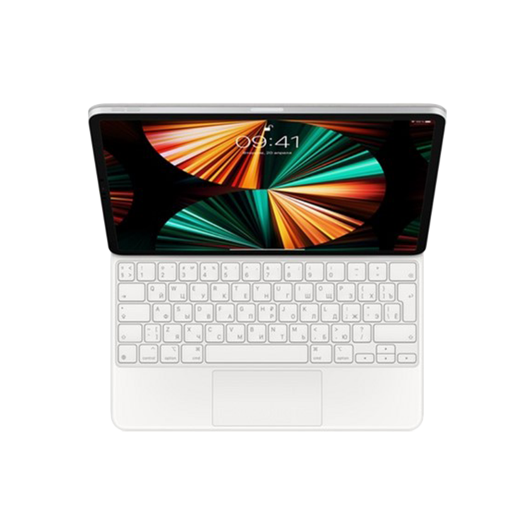 Клавіатура Magic Keyboard for iPad Pro 12.9‑inch (5th generation) White (MJQL3) Клавіатура Magic Keyboard for iPad Pro 12.9‑inch (5th generation) White (MJQL3)