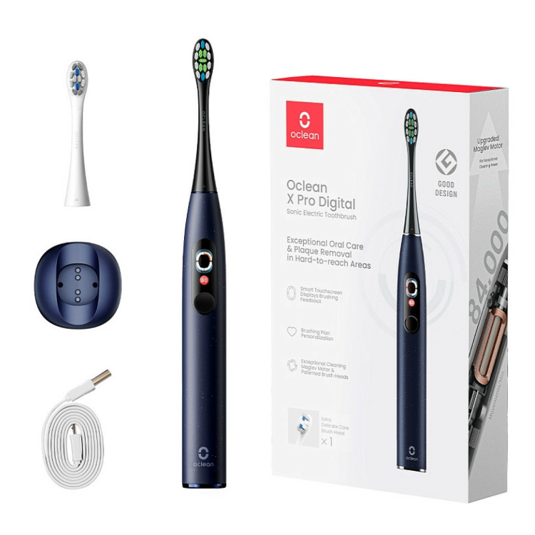Зубная электрощетка Oclean X Pro Digital (Dark Blue) (6970810553482)