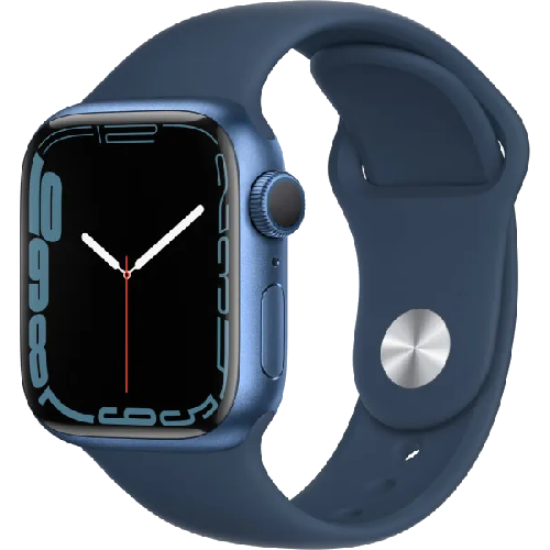 Apple Watch Series 7 41mm GPS Blue Aluminum Case With Blue Sport Band (MKN13) бу