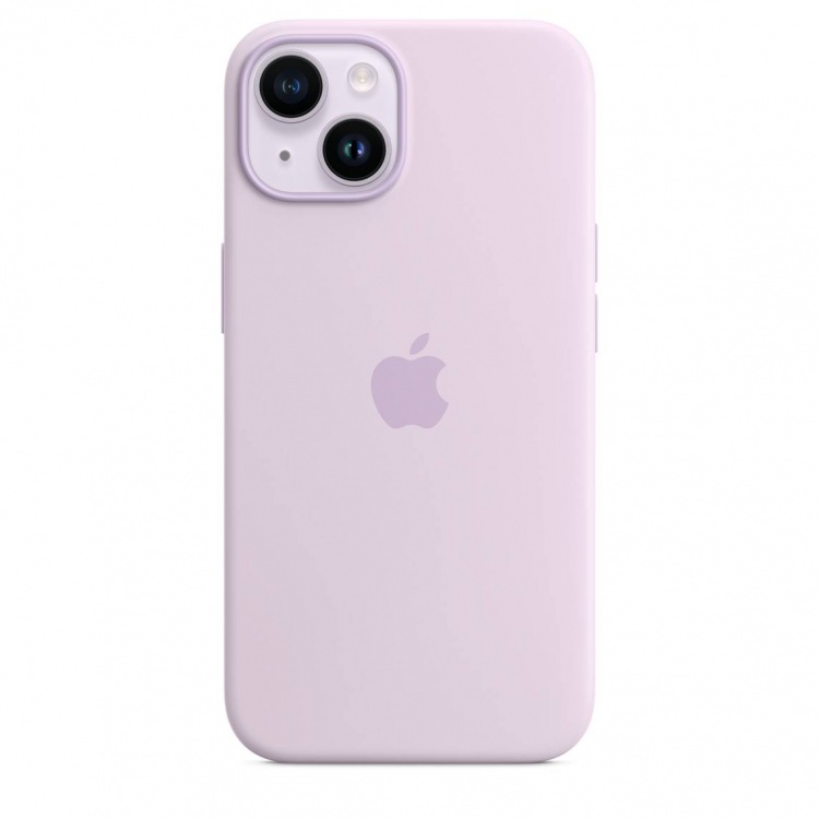 Silicone Case with MagSafe для iPhone 14 Plus (FoxConn) (Lilac)