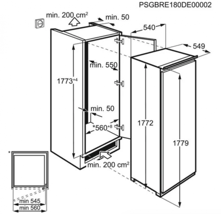 Встроенная морозильная камера Electrolux (LUT6NF18S)