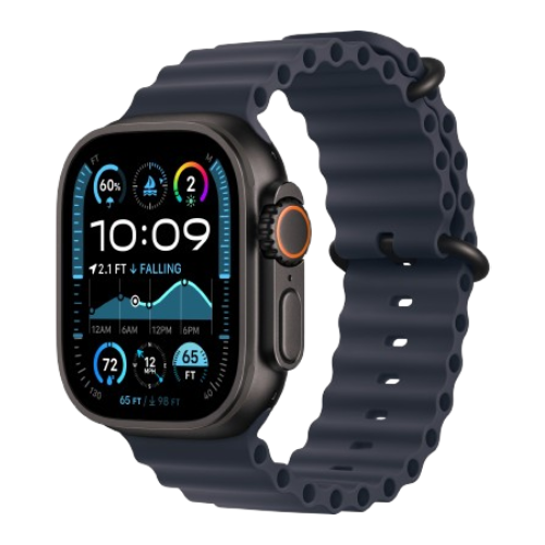 Apple Watch Ultra 2 49mm Black Titanium Case with Navy Ocean Band 2024 (MYTC3/ MYPA3) Apple Watch Ultra 2 49mm Black Titanium Case with Navy Ocean Band 2024 (MYTC3/ MYPA3)