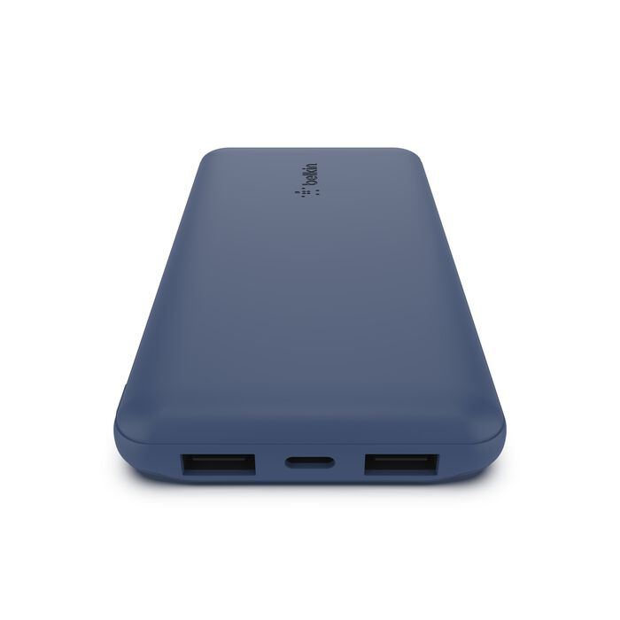 Зарядний пристрій Power Bank Belkin 10000mAh, 15W Dual USB-A, USB-C (Blue) (BPB011BTBL)