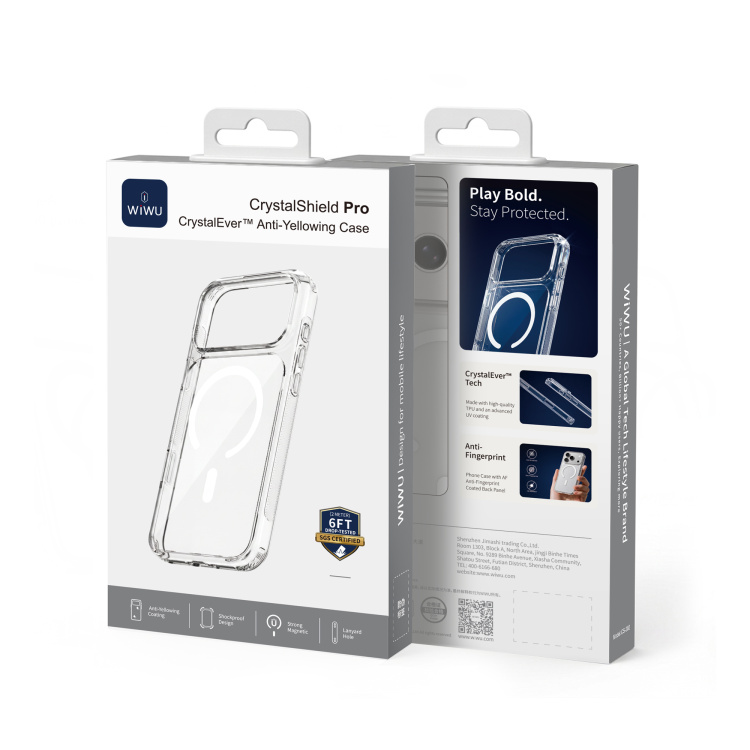 Чехол WIWU Crystal iShield Pro для iPhone 18 Pro Max (Clear) (6979107514335)