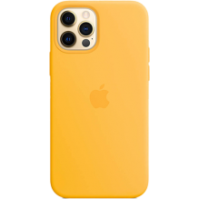 Чехол Apple Silicone Case для iPhone 12 Pro Max with MagSafe (Sunflower)