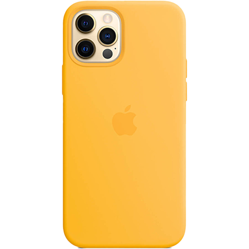 Чехол Apple Silicone Case для iPhone 12 Pro Max with MagSafe (Sunflower)