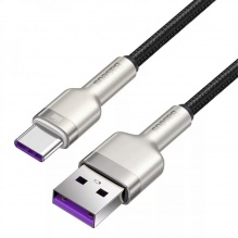 Кабель Baseus Cafule Metal USB to USB-C 0.25m (Black)
