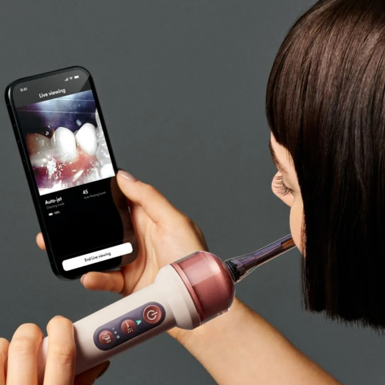Зубная Электрощетка+Ирригатор Dyson CameraJet Toothbrush with Irrigation (Ultra Blue) (638166-91)