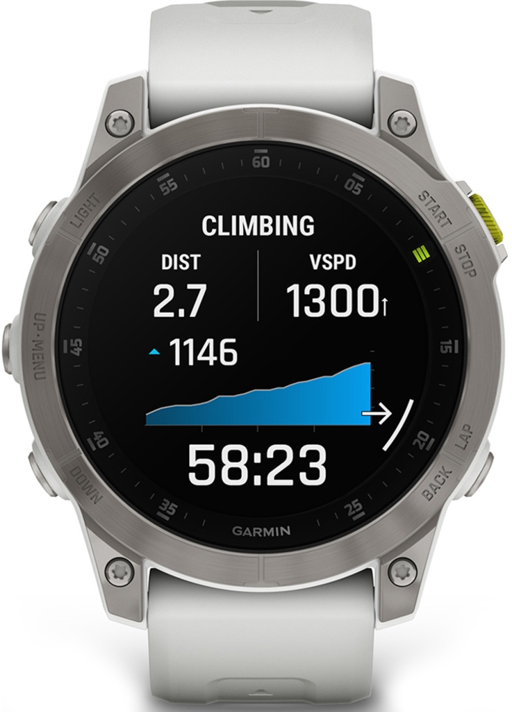 Garmin Epix Gen 2 Sapphire 47mm White Titanium with Carrera White Band (010-02582-20)