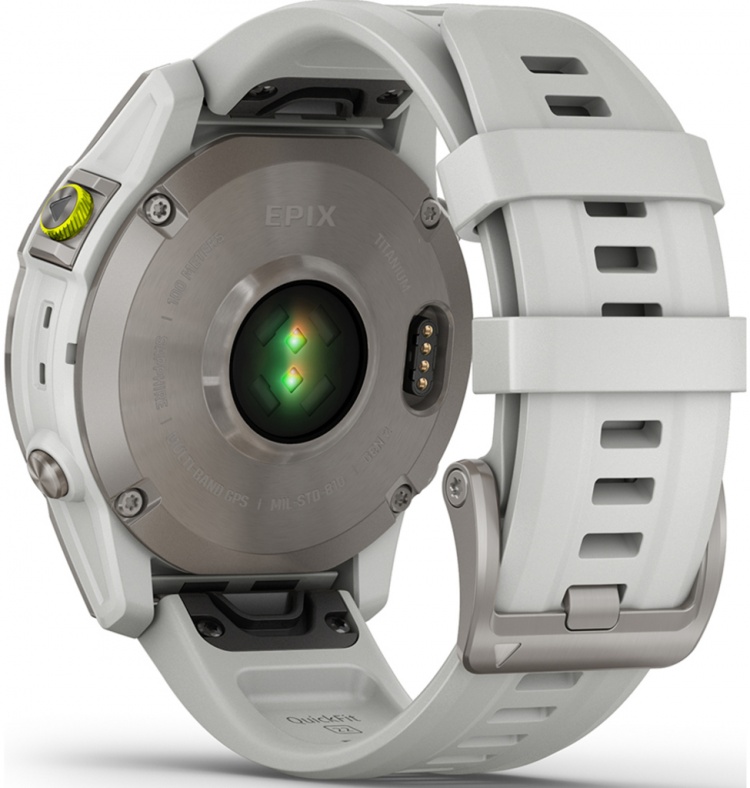 Garmin Epix Gen 2 Sapphire 47mm White Titanium with Carrera White Band (010-02582-20)