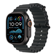 Apple Watch Ultra 2 49mm Black Titanium Case with Black Ocean Band 2024 (MX4P3)
