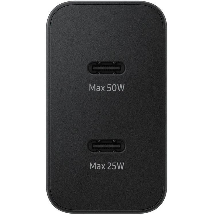 Блок живлення Samsung 50W 2xUSB-С (with Type-C cable), Black (EP-T5020XBEGEU)
