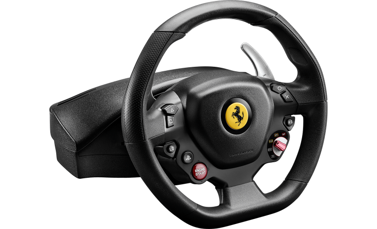 Комплект (кермо, педалі) Thrustmaster T80 Ferrari 488 GTB Edition PS5/PC (Black) (4160672)
