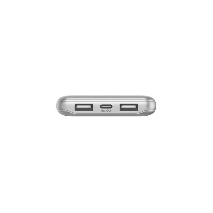 Зарядний пристрій Power Bank Belkin 10000mAh, 15W Dual USB-A, USB-C (Gray) (BPB011BTGY)