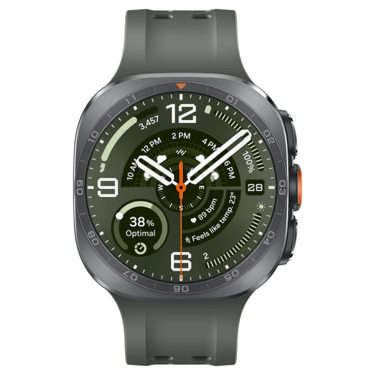 Samsung Galaxy Watch Ultra 2 47mm Titanium Silver LTE with Olive Marine Band (SM-L715FZSA)