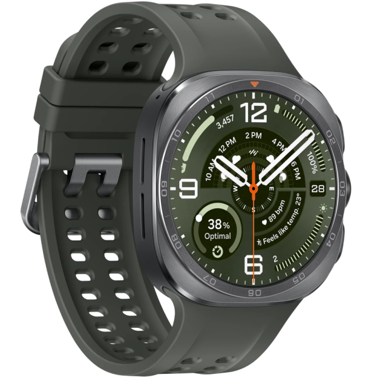 Samsung Galaxy Watch Ultra 2 47mm Titanium Silver LTE with Olive Marine Band (SM-L715FZSA)