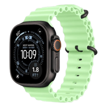 Apple Watch Ultra 4 GPS + LTE, 49mm Black Titanium Case with Neon Green Ocean Band