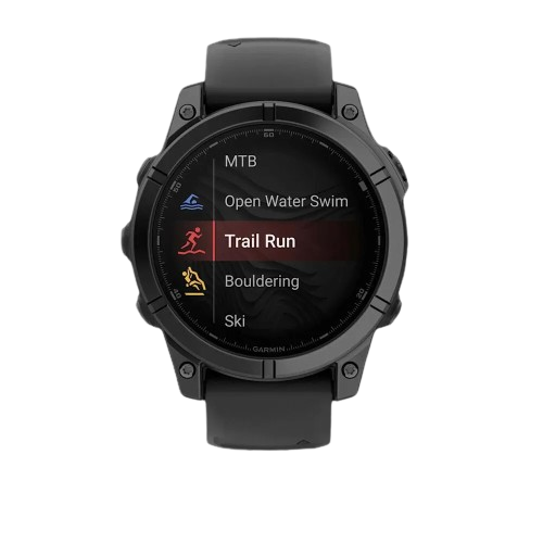 Garmin Fenix E 47mm AMOLED Slate Gray Steel with Black Silicone Band (010-03025-03/01)