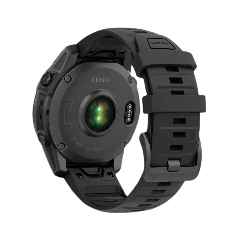 Garmin Fenix E 47mm AMOLED Slate Gray Steel with Black Silicone Band (010-03025-03/01)