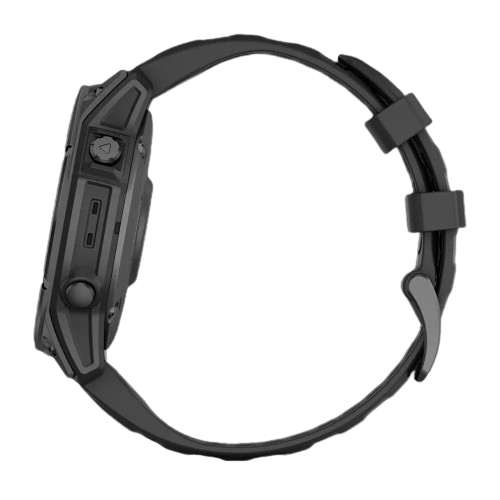 Garmin Fenix E 47mm AMOLED Slate Gray Steel with Black Silicone Band (010-03025-03/01)
