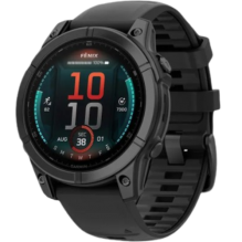 Garmin Fenix E 47mm AMOLED Slate Gray Steel with Black Silicone Band (010-03025-03/01)