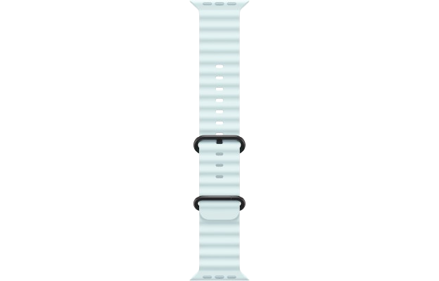 Apple Watch Ultra 2 49mm Natural Titanium Case with Ice Blue Ocean Band 2024 (MYT03/ MXTF3)