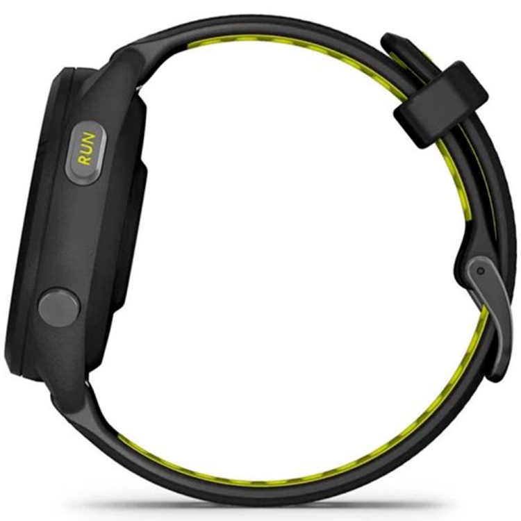 Garmin Forerunner 265S Black Bezel and Case with Black/Amp Yellow Silicone Band (010-02810-03/13)