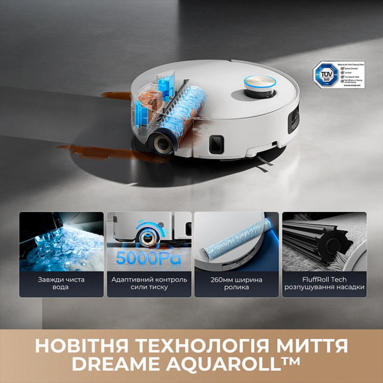 Робот-пылесос Dreame Aqua 10 Ultra Roller Complete Black (RLH71DE-1-bl) (EU) Робот-пылесос Dreame Aqua 10 Ultra Roller Complete Black (RLH71DE-1-bl) (EU)