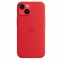 Silicone Case with MagSafe для iPhone 14 Plus (FoxConn) (Red)