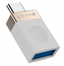Адаптер Usams USB-C to USB3.1 (Gold)