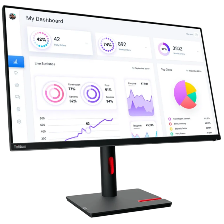  Монитор Lenovo 31.5", 60Hz, IPS (63D2GAT1UA)