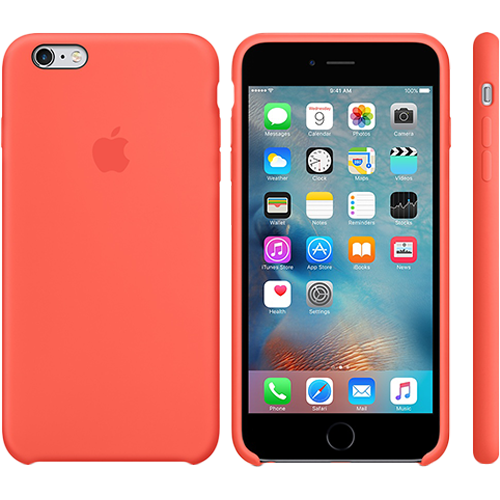 Чохол Smart Silicone Case для iPhone 6+/6S+ Original (FoxConn) (Apricot)