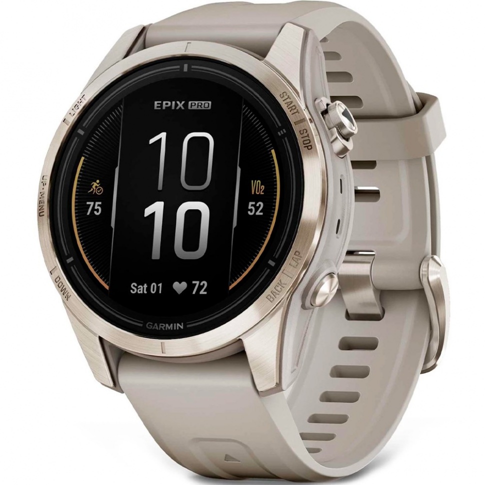 Garmin Epix Pro 2 Sapphire 42mm Soft Gold with Light Sand Band (010-02802-10/11)