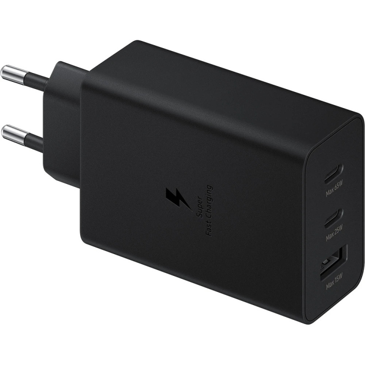 Блок живлення Samsung 65W Power Adapter Trio Black (EP-T6530NBEGEU)
