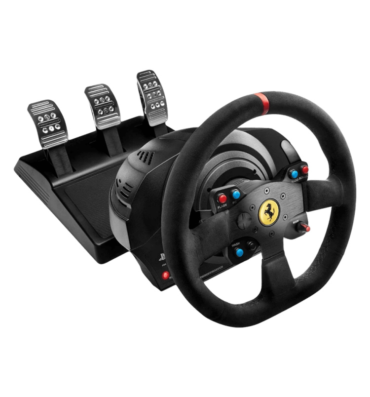 Комплект (руль, педали) Thrustmaster T300 RS Ferrari Integral RW Alcantara edition PS5/PC/PS4 (Black) (4160652)