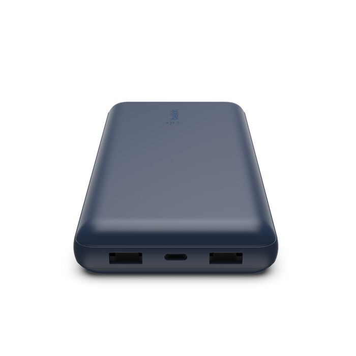 Зарядний пристрій Power Bank Belkin 20000mAh, 15W, Dual USB-A, USB-C (Blue) (BPB012BTBL)